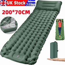 Ultralight Inflatable Camping Pad Air Mattress Sleeping Mats Hike Blow Up Bed UK