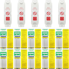 Ladder Inspection Tags with 5 Holders and 10 Inserts for Safety Use