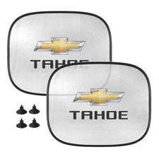 Chevrolet Tahoe Logo Car Side Window Mesh Sun Shades, 2 Pack