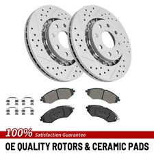 Front Brake Rotors Ceramic Pad For 2004-2017 Chevrolet Aveoaveo5 Sparkspark Ev