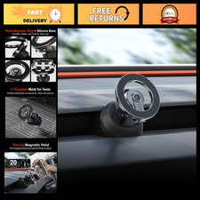 Magnetic Phone Mount for Tesla Model Y Model 3 - 360 Rotation, Strong Holder