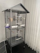 vogelkäfig groß überdacht für Außen mit Rollen verschiebbar  gut erhalten