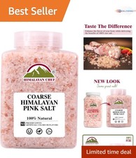 Pink Himalayan Salt Coarse Grain 5 lbs Mineral-Rich Kosher for Cooking  Seas...