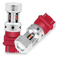 3057 3157 Red Led Tailbrake Light Bulb Dual Filament 2 Pack Super