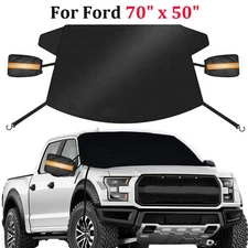 For Ford F150 F250 F350 Windshield Snow Cover Frost Guard W/Side Mirror Cover