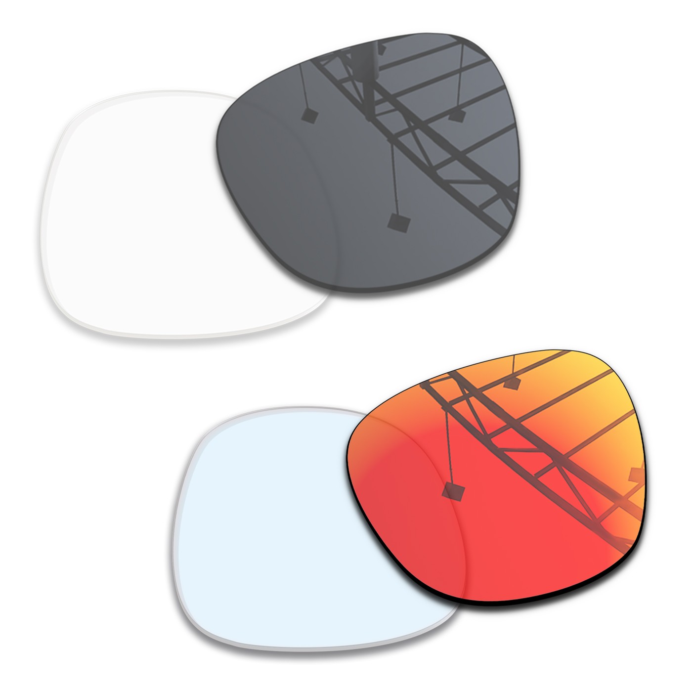 Photochromic Clear to Grey + Photochromic Clear to Red
