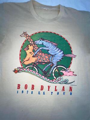 VTG 70S 1978 BOB DYLAN FOLK SINGER ROCK TOUR CONCERT BAND ANIMALS