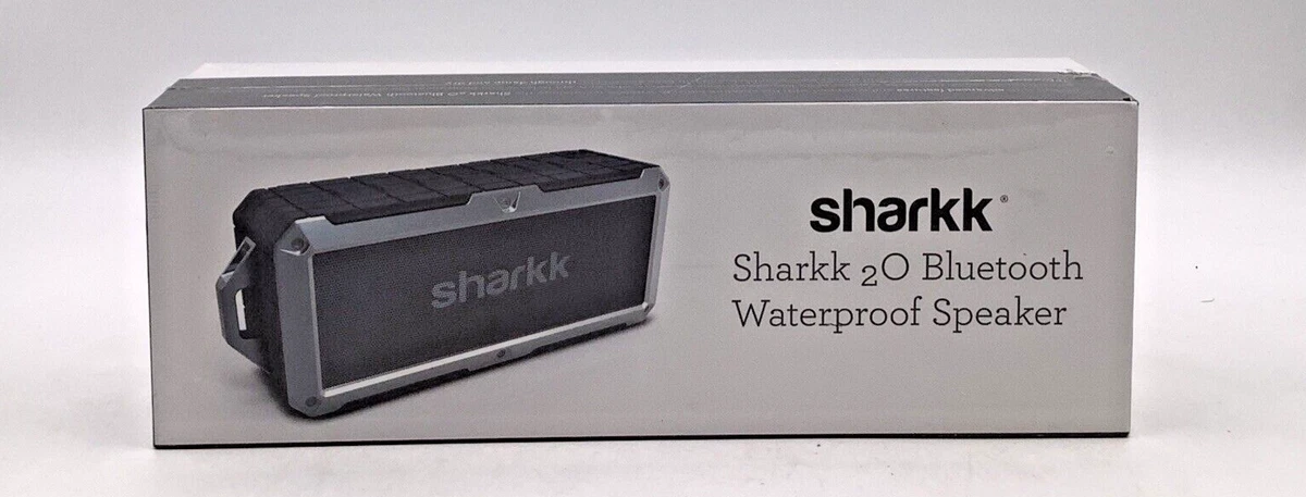 SHARKK 2O Waterproof Bluetooth Wireless Speaker Gray New Sealed in
