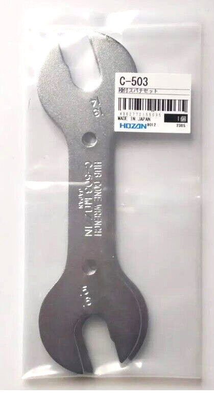 HOZAN BICYCLE TOOL HUB CONE WRENCH SET (13x14,15x16mm) C-503