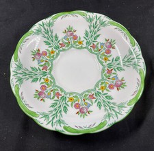 Vintage Mintons Saucer B1233 Art Deco Floral Ceramic Fine Bone China Used 5 5/8&rdquo;