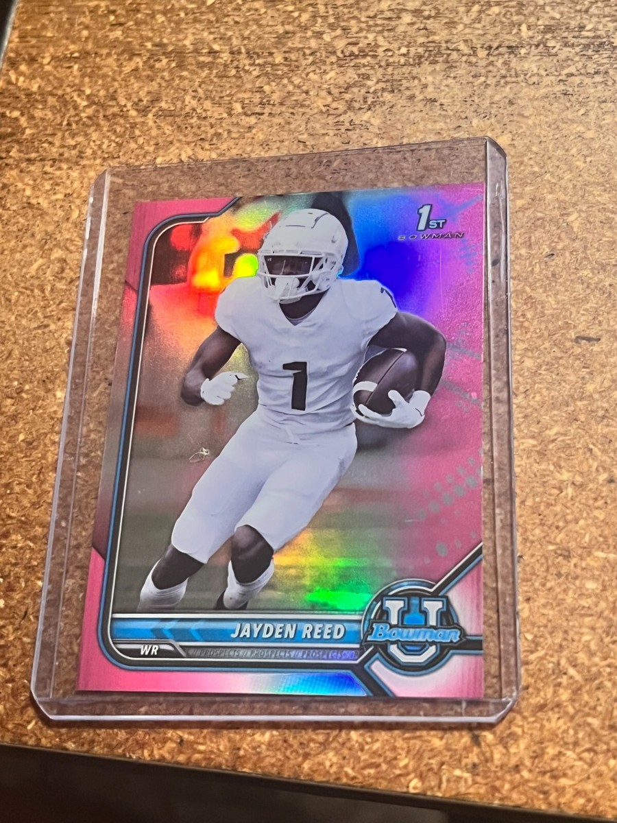 2022 Bowman Chrome University Football 1st Bowman Card Pink