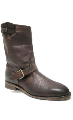 Walk Over Vintage Shoe Co leather Veronica Harness Slouchy Moto Boots Size US 10 - Picture 2 of 7