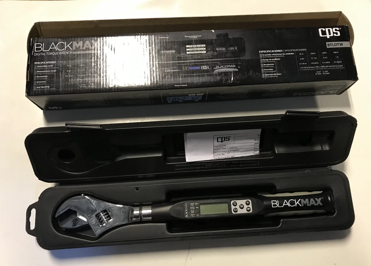 Cps blackmax btldtw adjustable electronic torque wrench deals