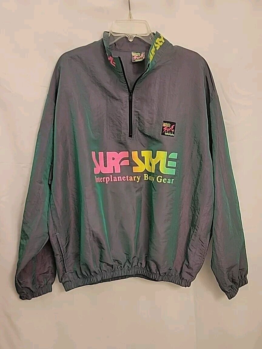 Surf Style Windbreaker Vintage 90s Interplanetary Body Gear Surf Style Windbreaker Vintage 90s Interplanetary Body Gear