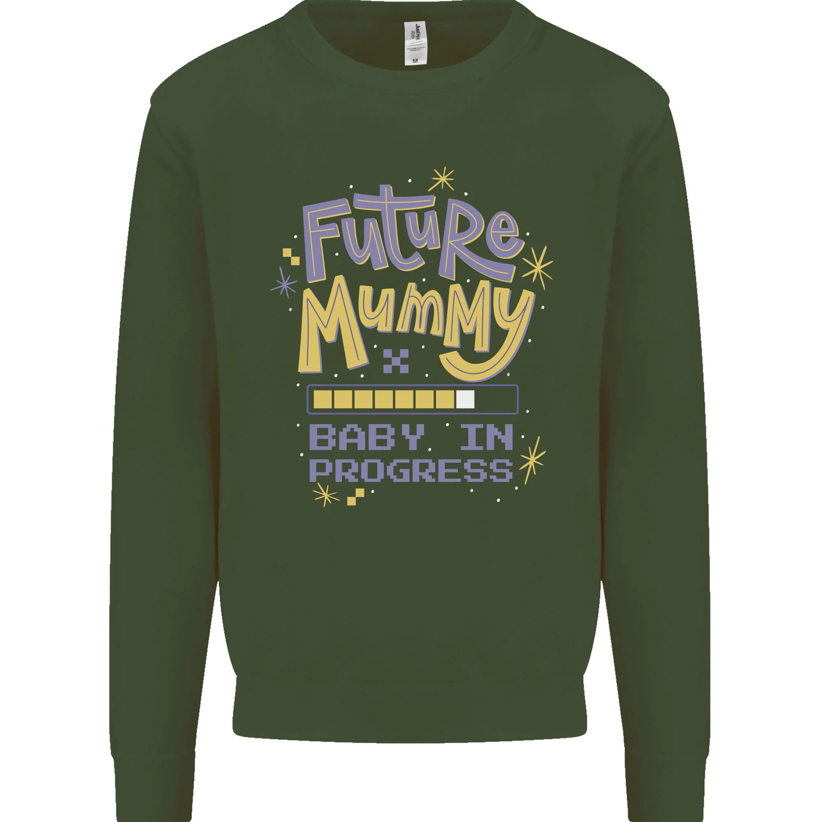 Future Mummy New Baby in Progress Pregnancy Kids Sweatshirt Jumper image 8