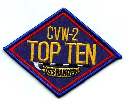 FANCY DRESS HALLOWEEN MOVIE PROP USN TOP GUN SCHOOL iron-on 2-INSIGNIA PATCH SET - Picture 5 of 14
