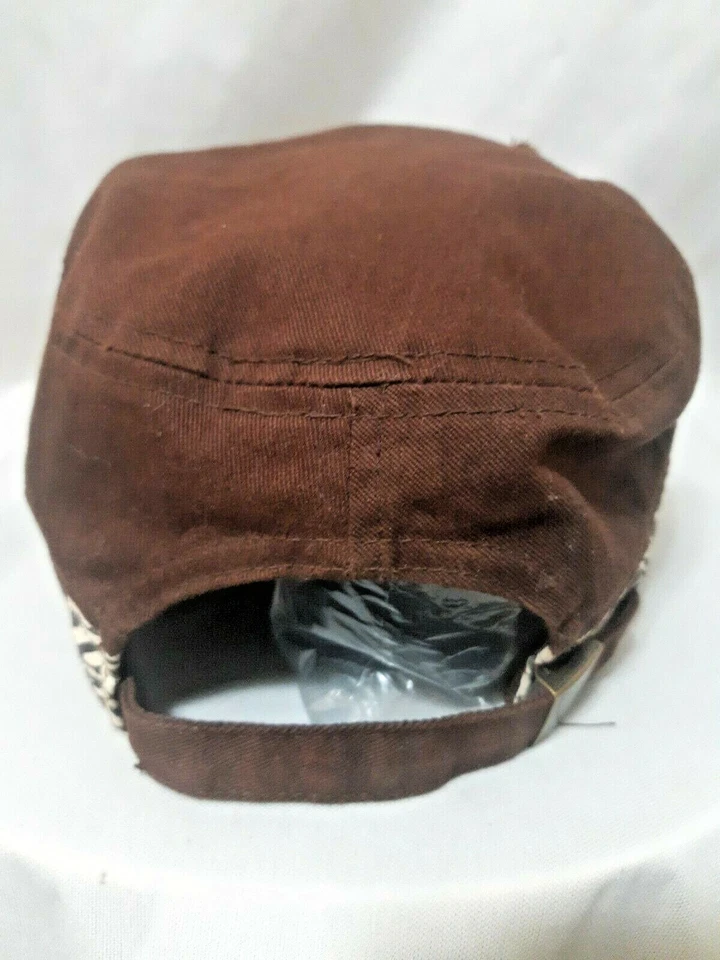 Gorra Leader L.O.G.A Fleur De Lis Estrás Marrón Cadete Mujer Ajustable En muy buena condición Foto 4 de 4