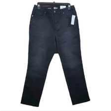 Style Co. Straight Leg Curvy Fit High Rise Cropped Denim Jeans Size 8 New