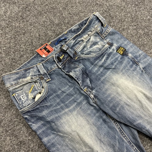 Gstar Raw Attacc Low Straight Mens Blue Jeans Size W31 L32 (REFA14-3) - Picture 2 of 3