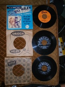 1953-56 Bill Haley Comets Rock Around Clock See You Later Alligator EP 45s MT NR