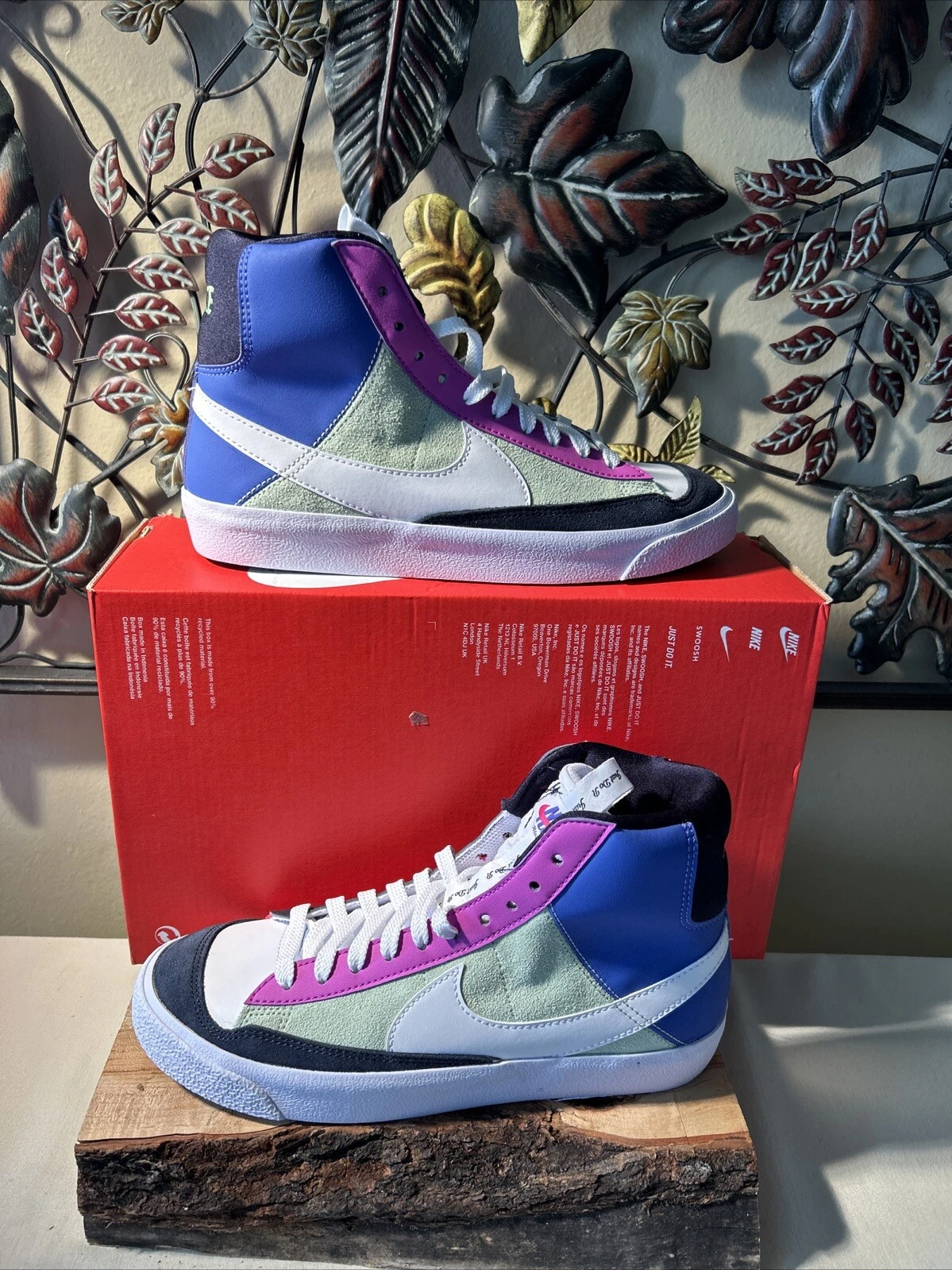 Nuove scarpe Nike Blazer Mid '77 SE scuola elementare ragazze FB9125 500 taglia 6 giovani