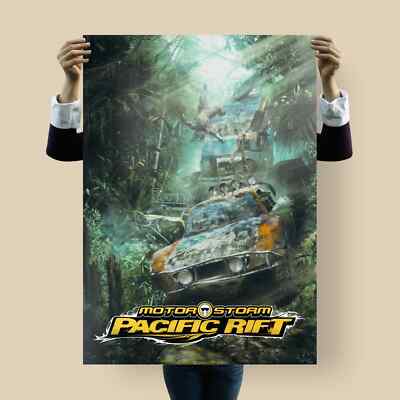 MotorStorm Pacific Rift Jungle Rush Poster   PS3 Off-Road Racing Artwork