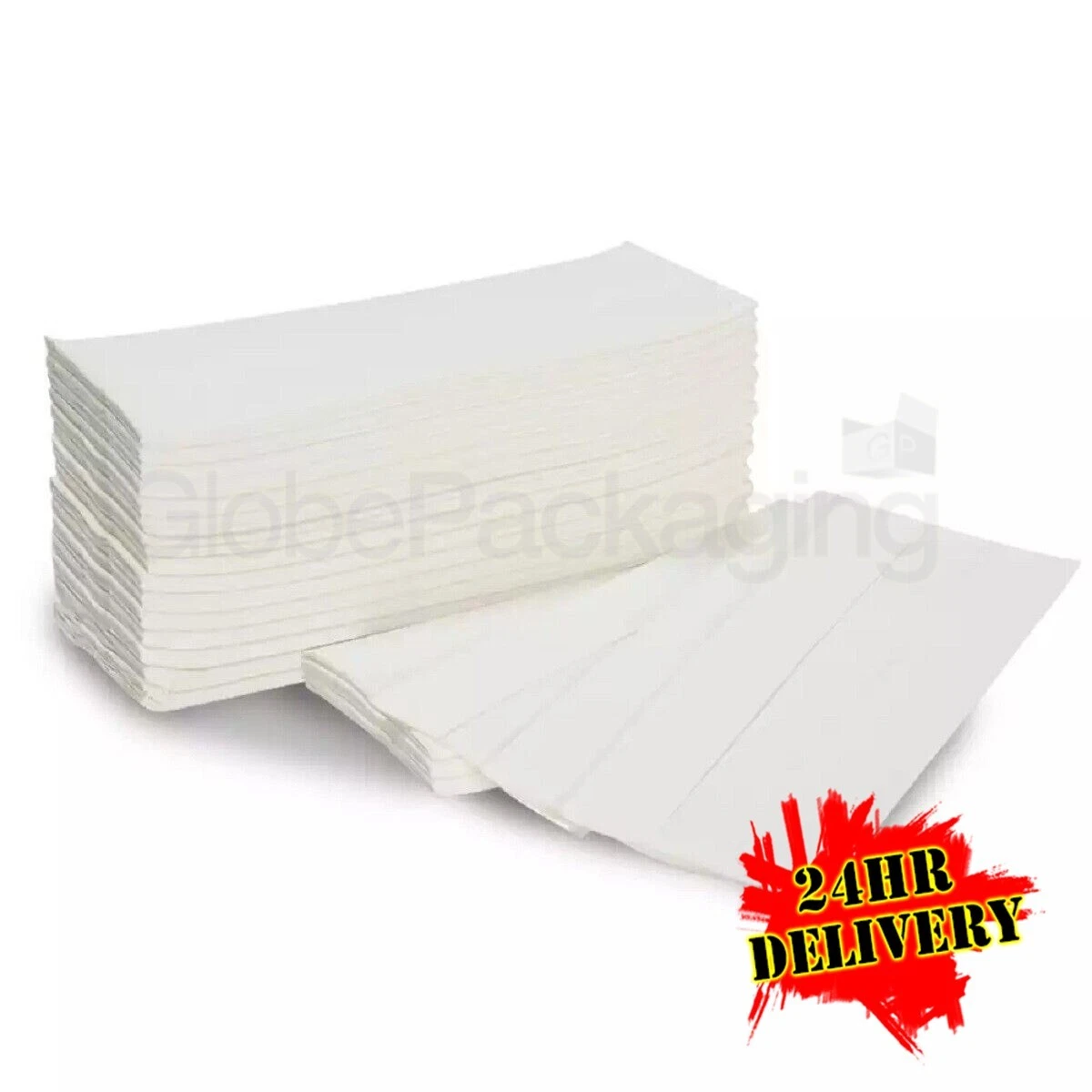 1200 x WHITE 2 PLY C FOLD PAPER HAND TOWELS MULTI FOLD