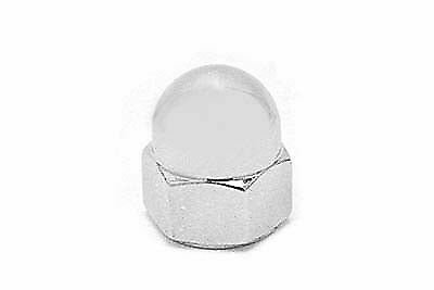 Chrome Acorn Nuts Fine 1/4 -28 Thread for Harley Davidson by V-Twin