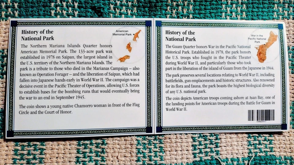 LOT OF # 2 STATEHOOD GOLD QUARTERS HISTORICAL GUAM & NORTHERN MARIANA ISLANDS. - Image 2 of 4