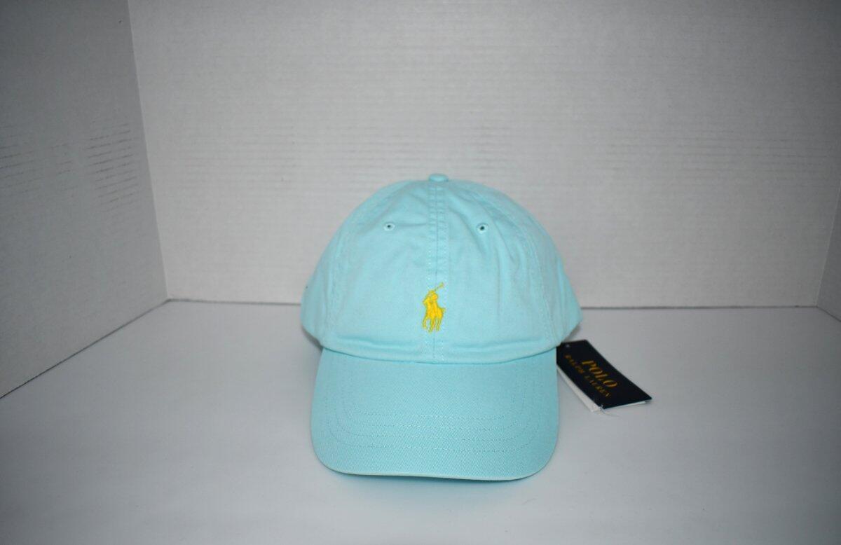 vintage POLO SPORTS キャップ madeinusa Polo Ralph Lauren Chino Sports Cap in Soft Aqua