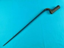Antique Old 19 Century US Civil War Musket Rifle Socket Bayonet