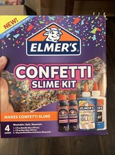 Elmer  s Confetti Slime Kit / Includes Metallic Glue/ Clear Glue / 2 Activators