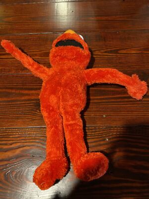 Large Sesame Street Plush Elmo Red Talking Moving Arms 21 Inches