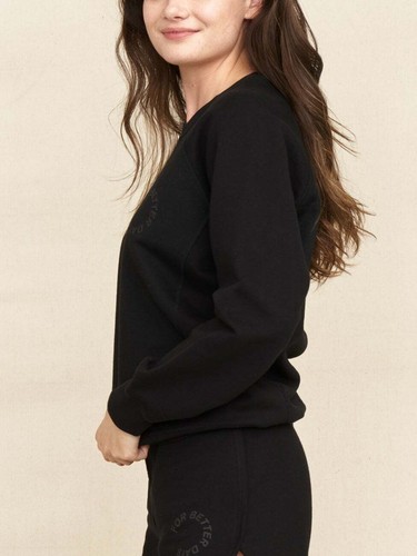 NUEVA CON ETIQUETAS PARA DÍAS Even Better Days Sudadera M Negra Algodón Calce Relajado Cuello Redondo - Imagen 2 de 9