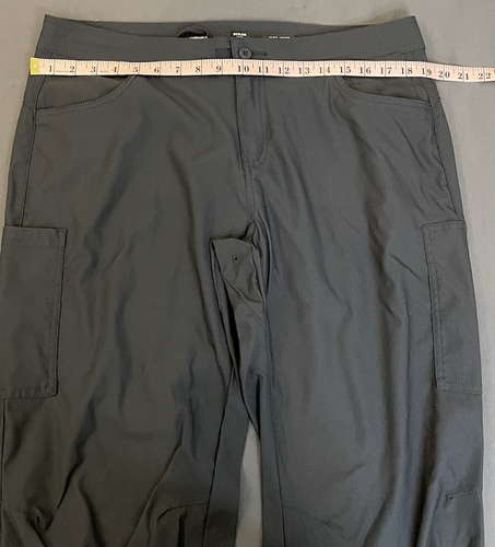 Prana Jogger Pants Womens 16 Reg Gray Cargo Outdoor Hiking Drawstring Comfy - Imagen 9 de 12