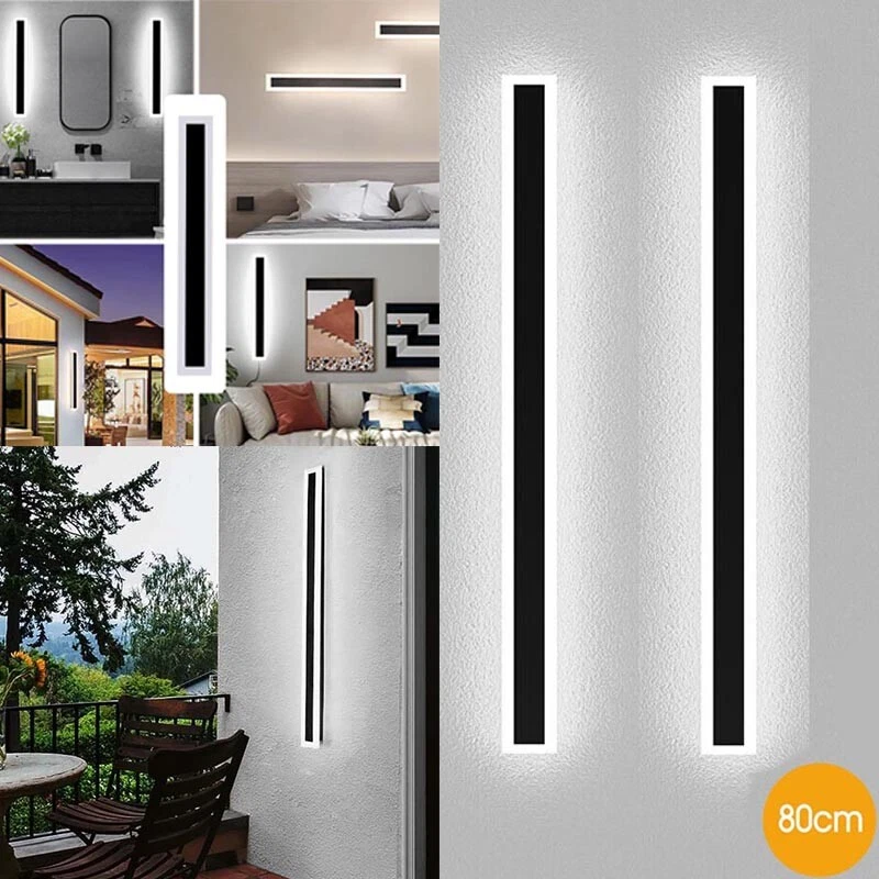 LED Wall Light Sconce Waterproof Outdoor Modern Lamp Exterior Lights Long Strip - image 2 of 4