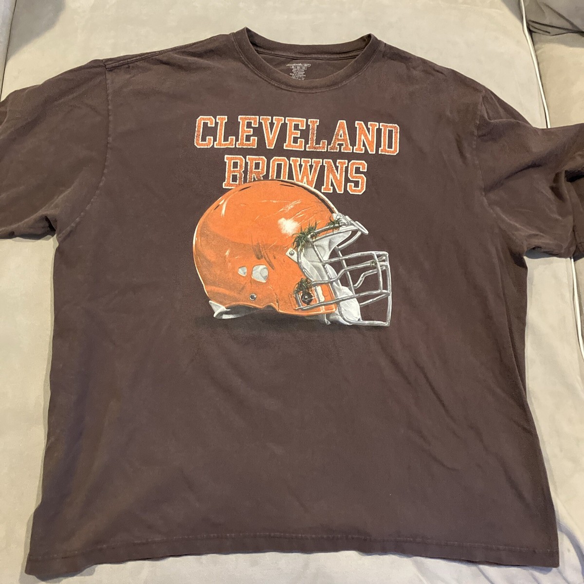 Old School Leather Football Helmet Cleveland T-Shirt Old School Leather Football Helmet Cleveland T-Shirt