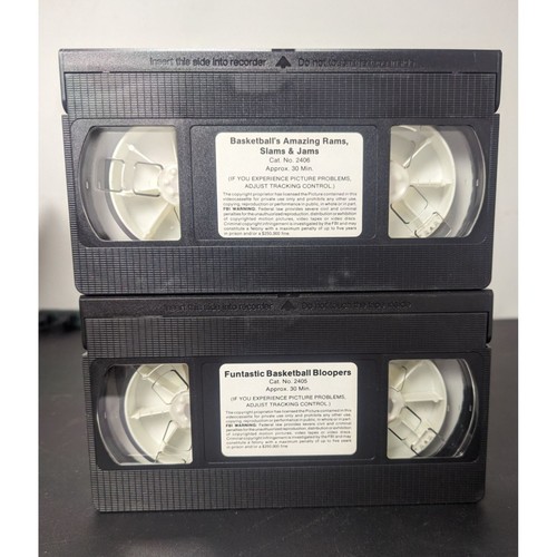 1991 - 2 Tape Set Basketball's Rams, Slams & Jams, Bloopers VHS - Picture 5 of 6