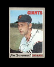 Jim Davenport Signed 1970 Topps San Francisco Giants Autograph