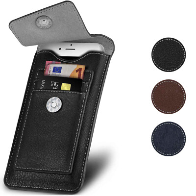 Handy Hülle für Apple iPhone 13 Gürtel Tasche Dünn Flip Case Beutel Holster Etui