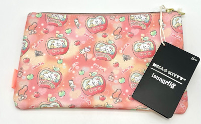 Loungefly x Sanrio Hello Kitty Carnival Apple Ride Cosmetic Pouch Makeup Bag NIP