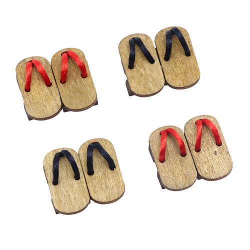 UPKOCH 3 Paires De Sabots Miniatures En Bois Pour Décoration