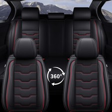 For Ford Escape 2007-2024 Car 5 Seat Covers Pu Leather Front Rear Cushion Pad