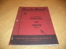 International Harvester 434 Tractor Series Owners operator Manual Book Original