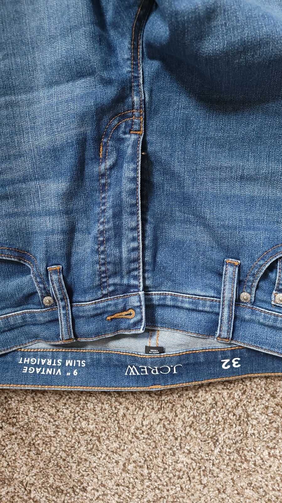 J. Crew Jeans Womens Size 32 Blue Vintage Straigh… - image 1
