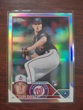 2023 Topps Chrome Cade Cavalli Refractor Parallel RC  Rookie Card #61 Nationals