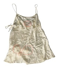 Victoria's Secret Babydoll Camisole Top Womens Size M 100 Silk Sleeveless READ