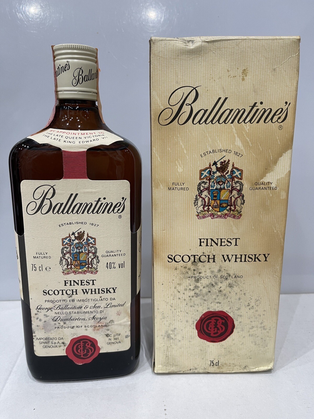 BALLANTINE'S FINEST SCOTCH WHISKY 40% VOL 75CL VINTAGE 80/90