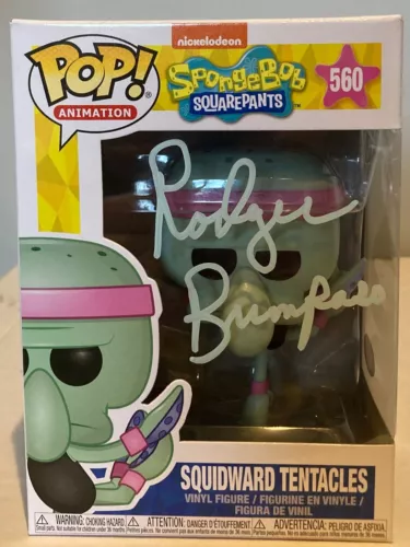 Rodger Bumpass Squidward Tentacles Spongebob Squarepants #560 Signed Funko PSA