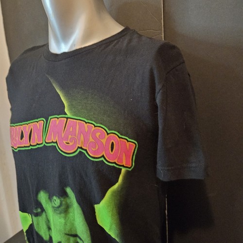 Bay Island Marilyn Manson Shirt Small Black Short Sleeve 2015 Graphic Tee - Picture 5 of 15